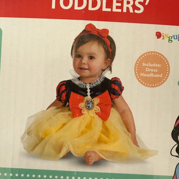 Disney Princess Snow White Halloween Costume Dress Size 2T Toddler - Picture 2 of 5